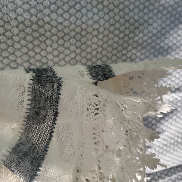 Maurices Cream and Gray Lace Trim Sweater - Picture 5 of 9